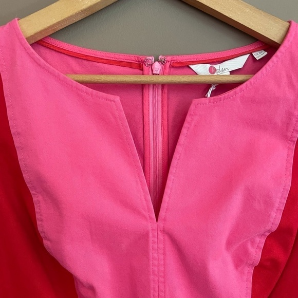 NWT Boden Helena Chino Dress Bright Colorblock 4P - Picture 6 of 13
